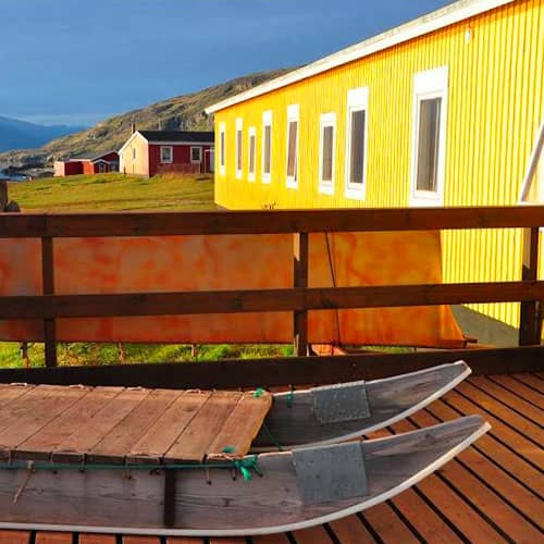 the Leif Eriksson Hostel in Qassiarsuk (Greenland)
